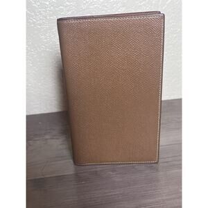 Hermès Leather Notebook Cover – Camel Color – Very Good Condition